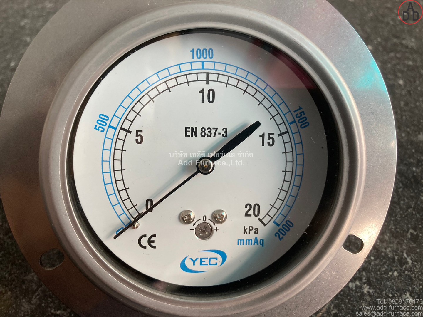 YEC Pressure Gauge 0-20kPa(3)